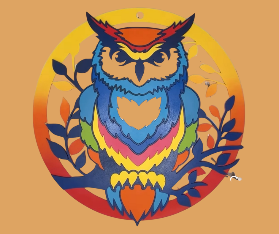 Rainbow Pride Owl
