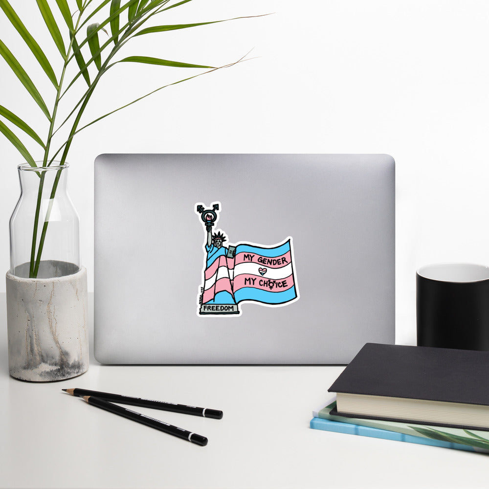 "My Gender, My Choice" stickers
