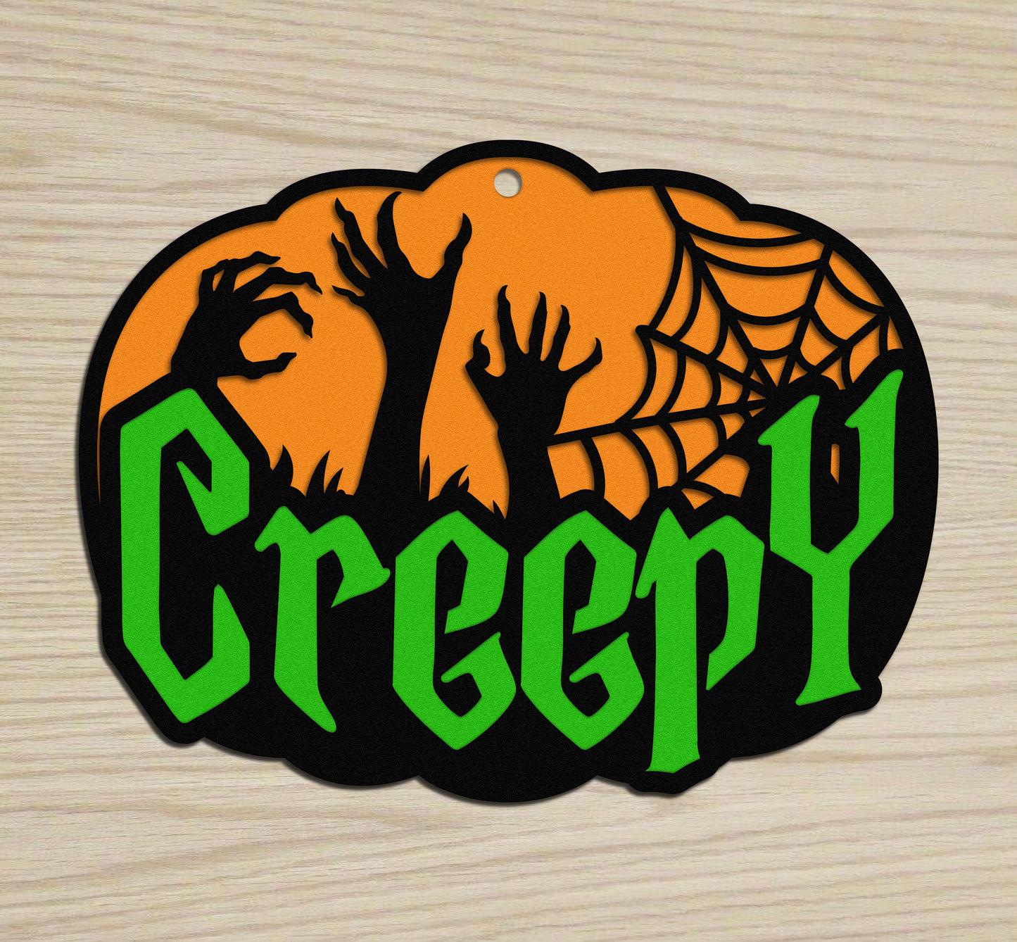 "Creepy" Pumpkin Sign