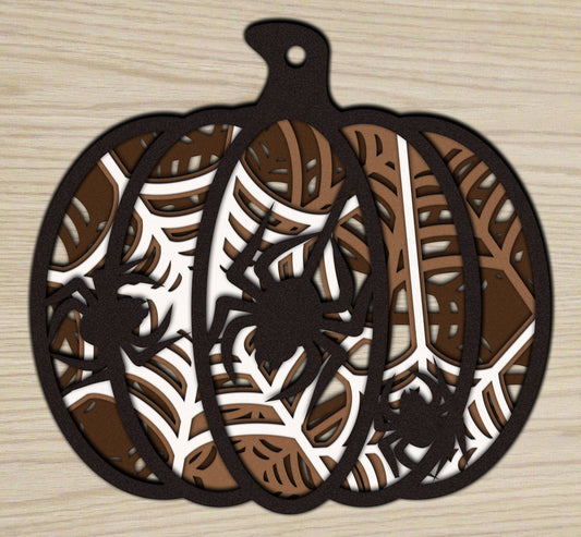 Spider Pumpkin Sign