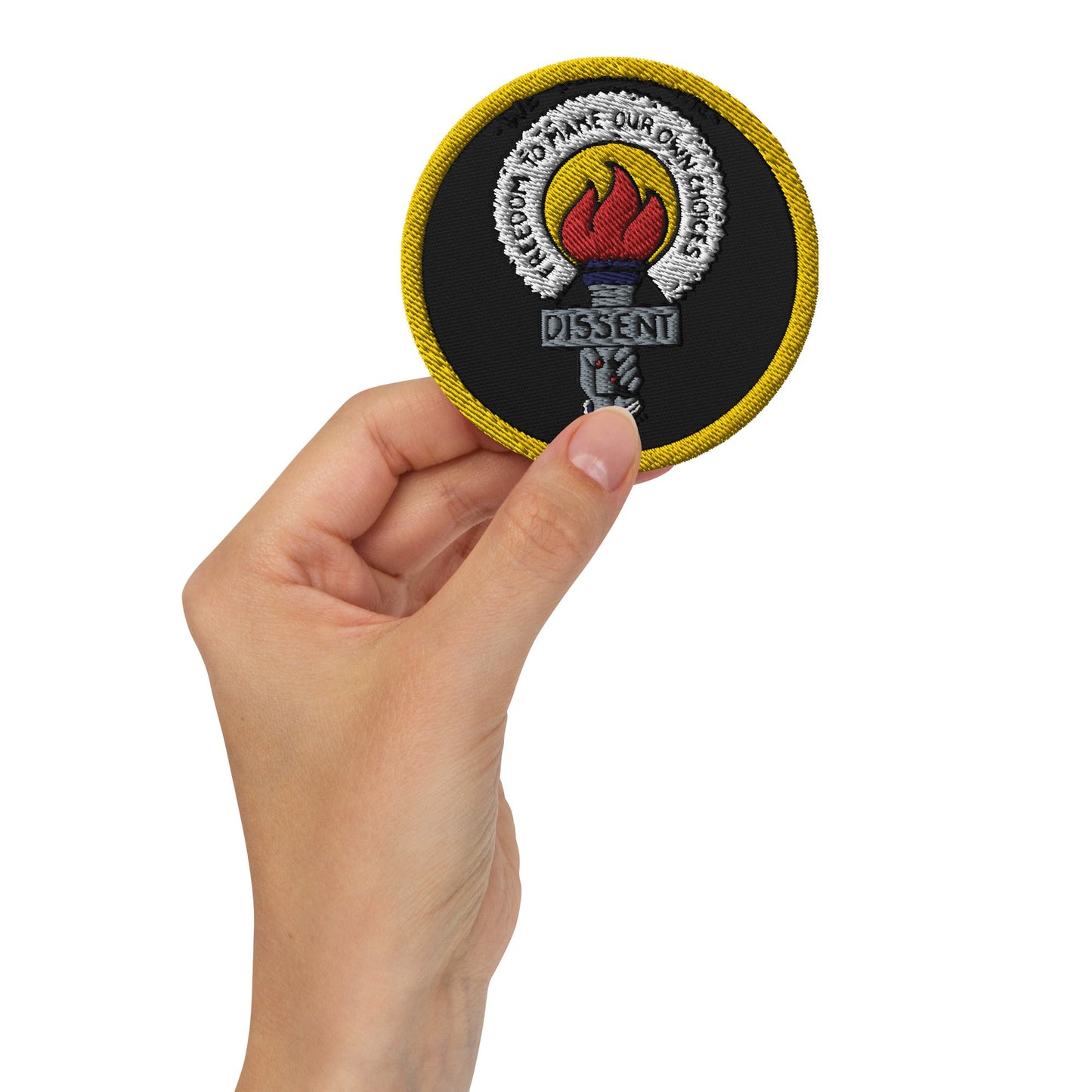 "Dissent" Embroidered patch