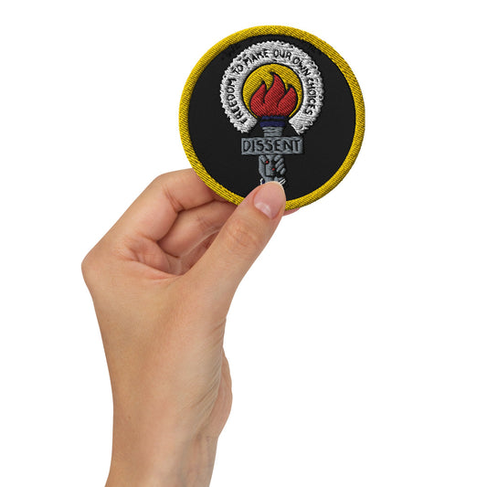 "Dissent" Embroidered patch