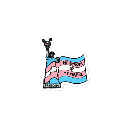 "My Gender, My Choice" stickers
