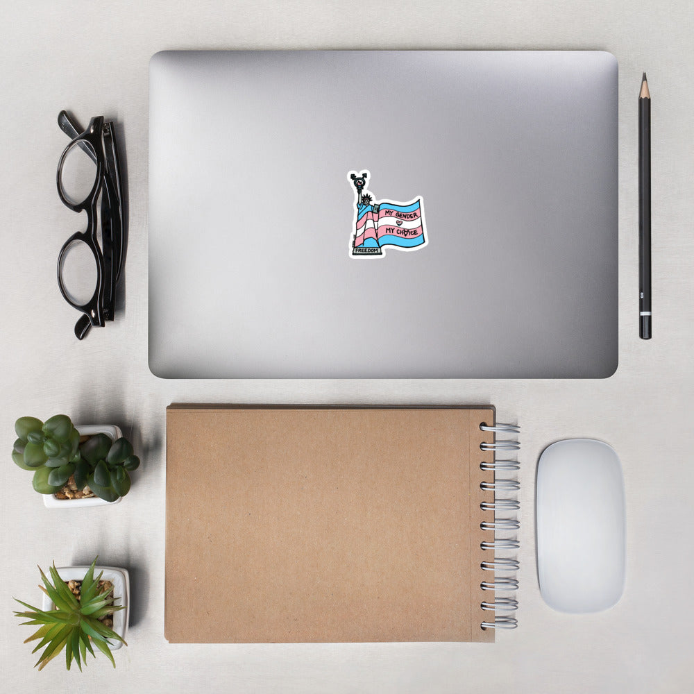 "My Gender, My Choice" stickers