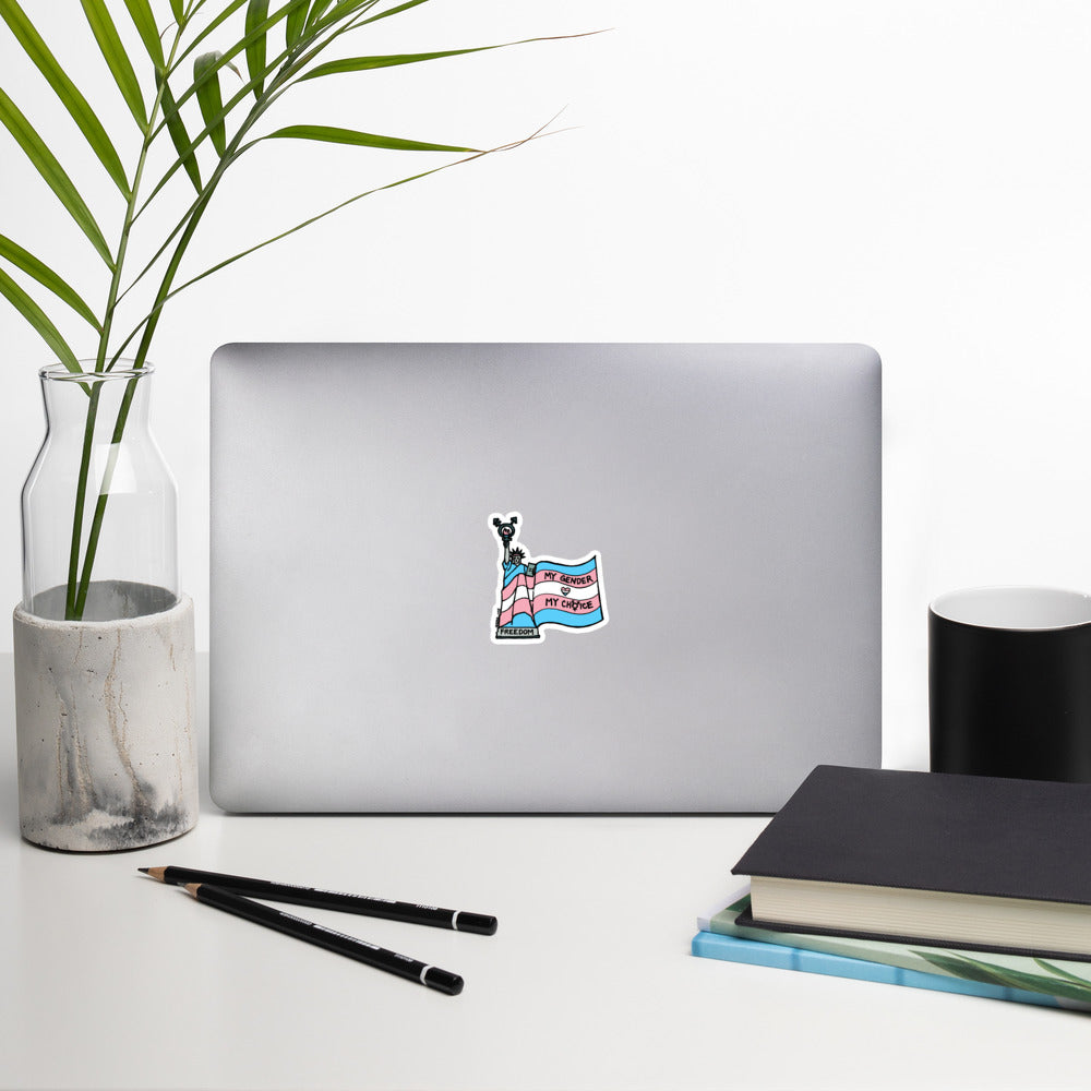 "My Gender, My Choice" stickers