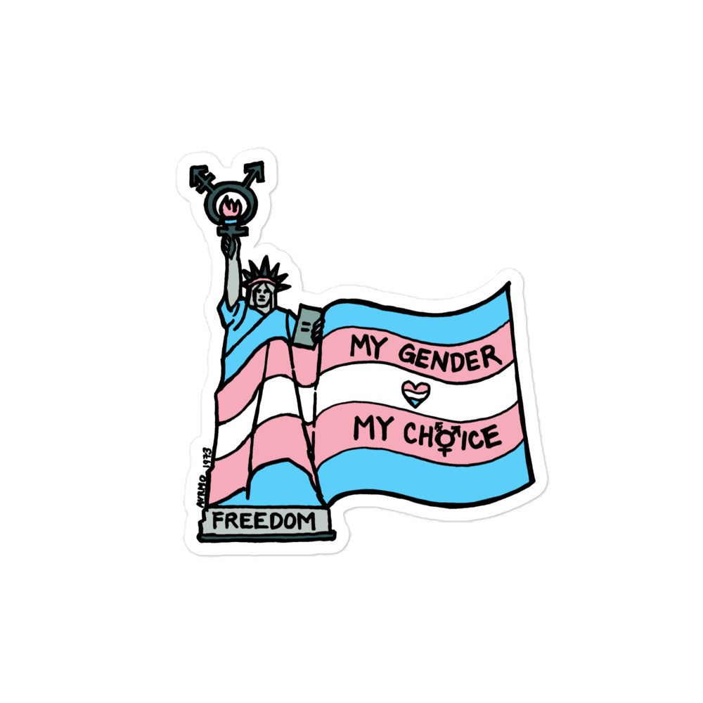 "My Gender, My Choice" stickers