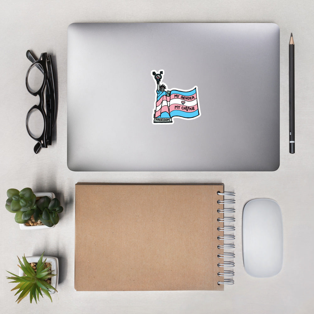 "My Gender, My Choice" stickers