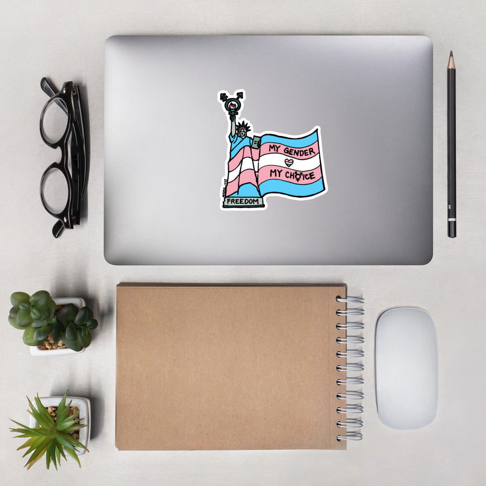 "My Gender, My Choice" stickers