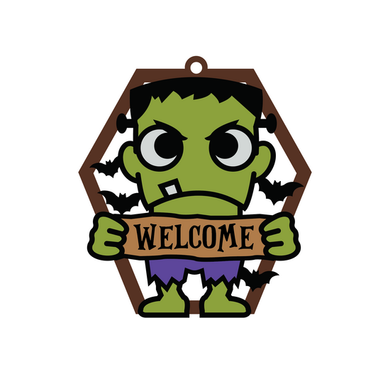 Frankenstein "Welcome" Sign