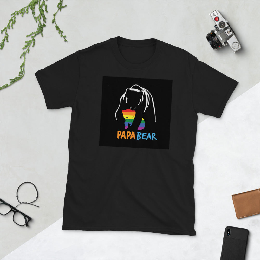 PAPA Bear Pride - Short-Sleeve Unisex T-Shirt