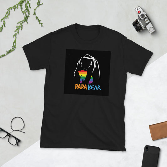 PAPA Bear Pride - Short-Sleeve Unisex T-Shirt