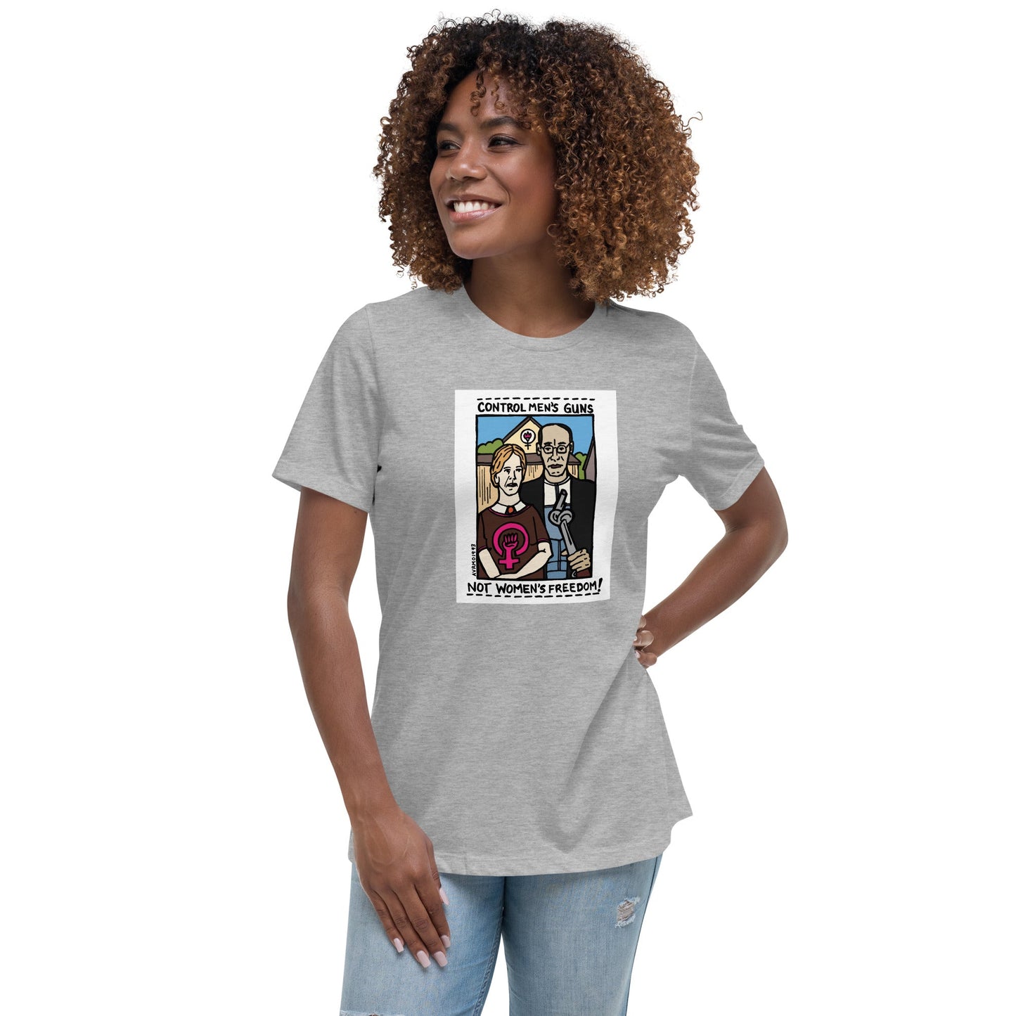 "Men's Guns, Women's Freedom" tshirt