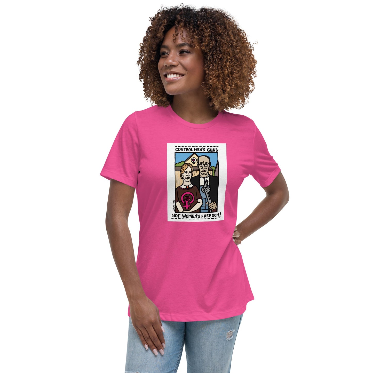 "Men's Guns, Women's Freedom" tshirt