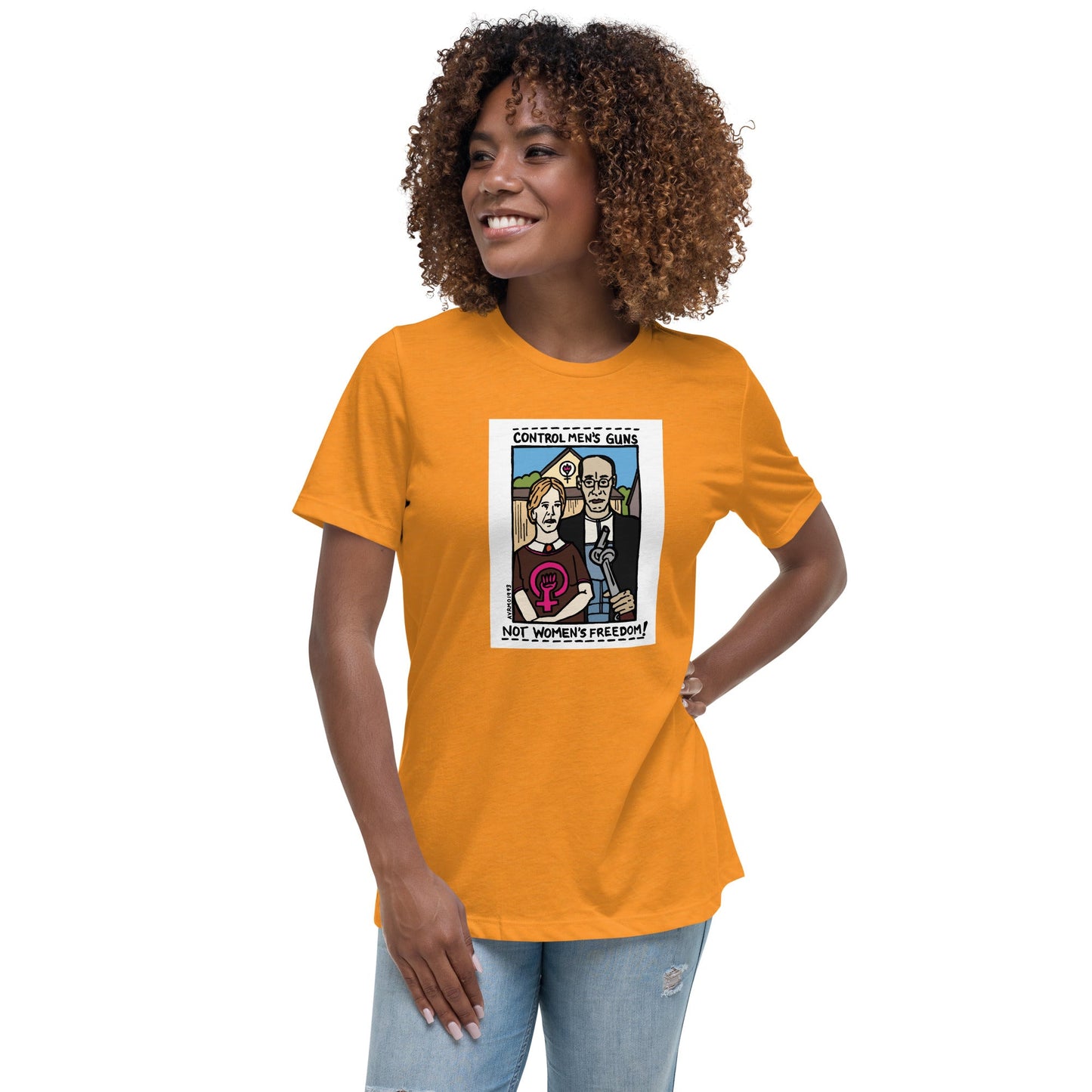 "Men's Guns, Women's Freedom" tshirt