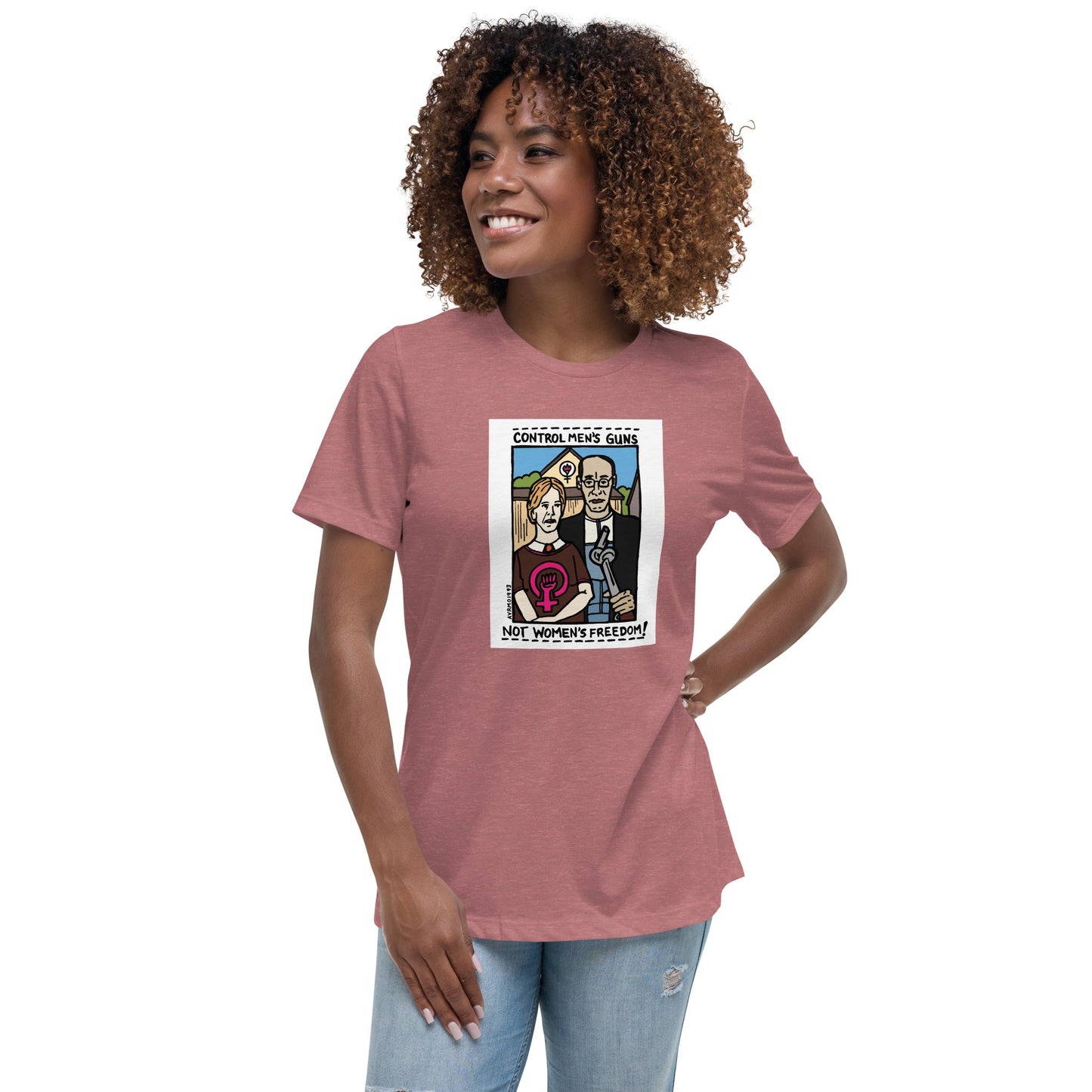 "Men's Guns, Women's Freedom" tshirt