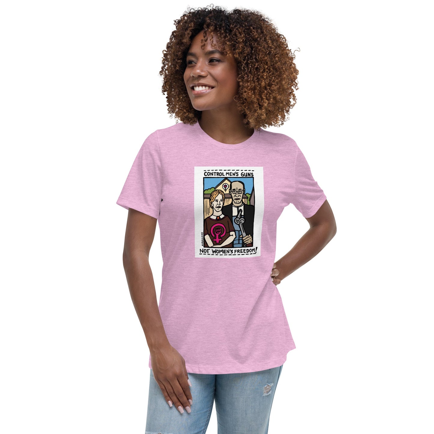"Men's Guns, Women's Freedom" tshirt