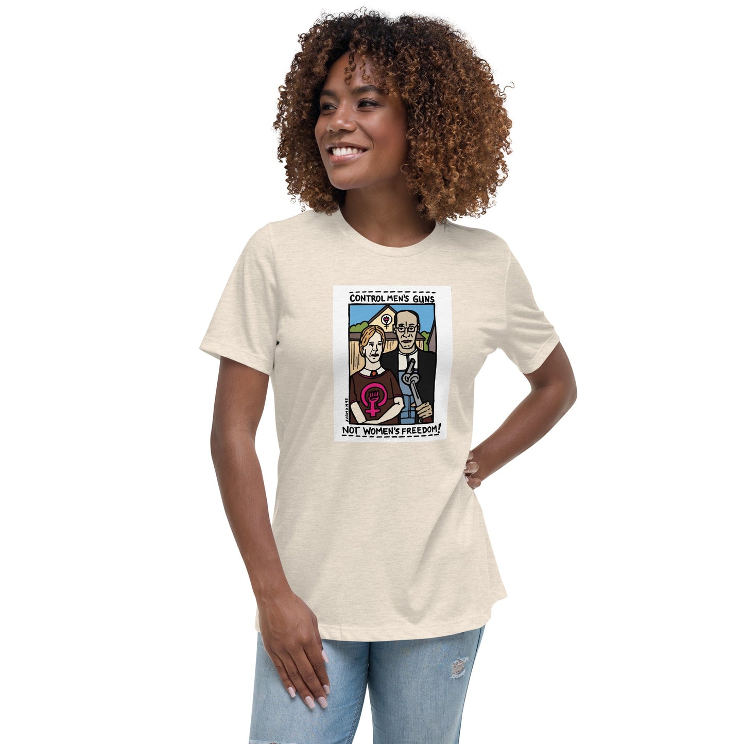 "Men's Guns, Women's Freedom" tshirt