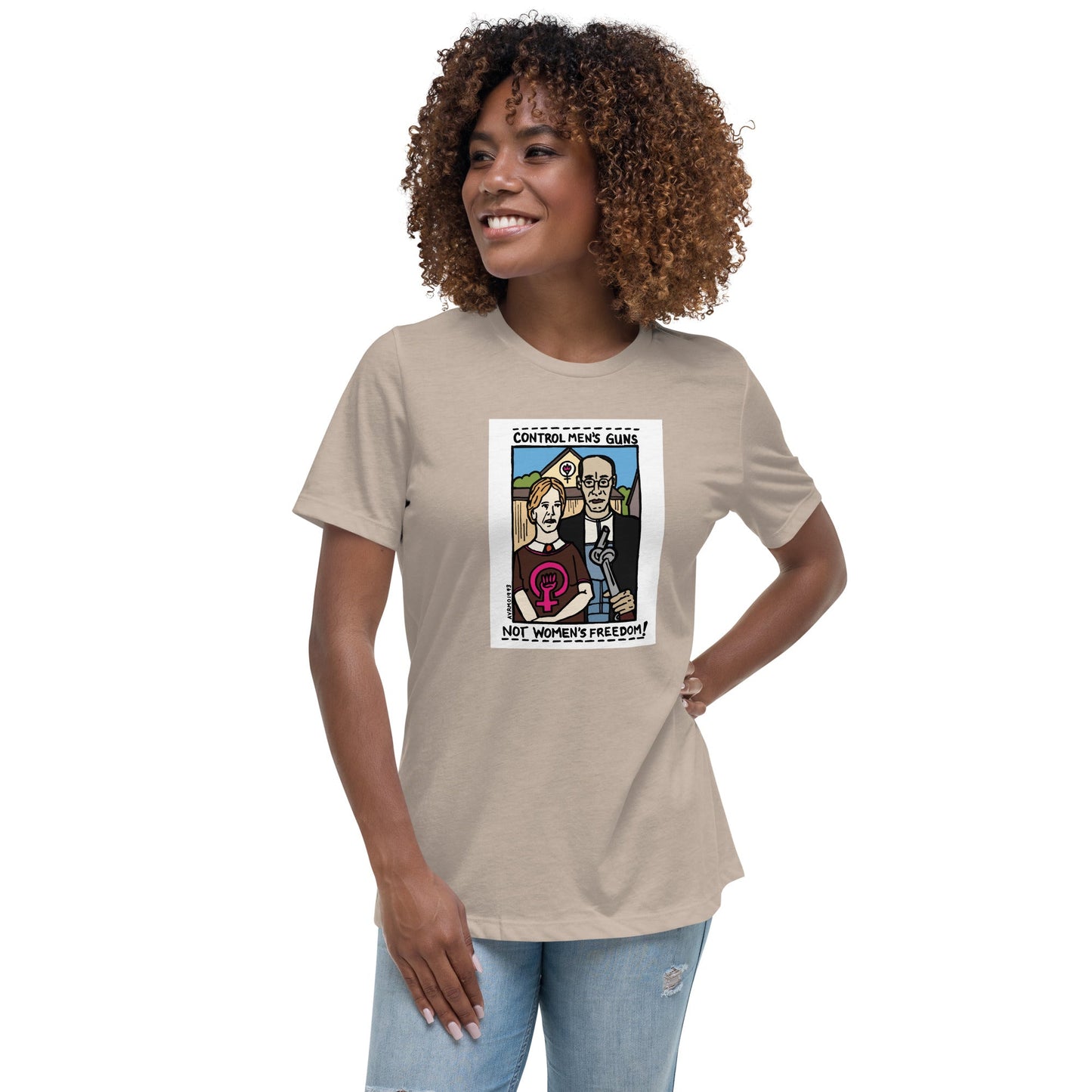 "Men's Guns, Women's Freedom" tshirt