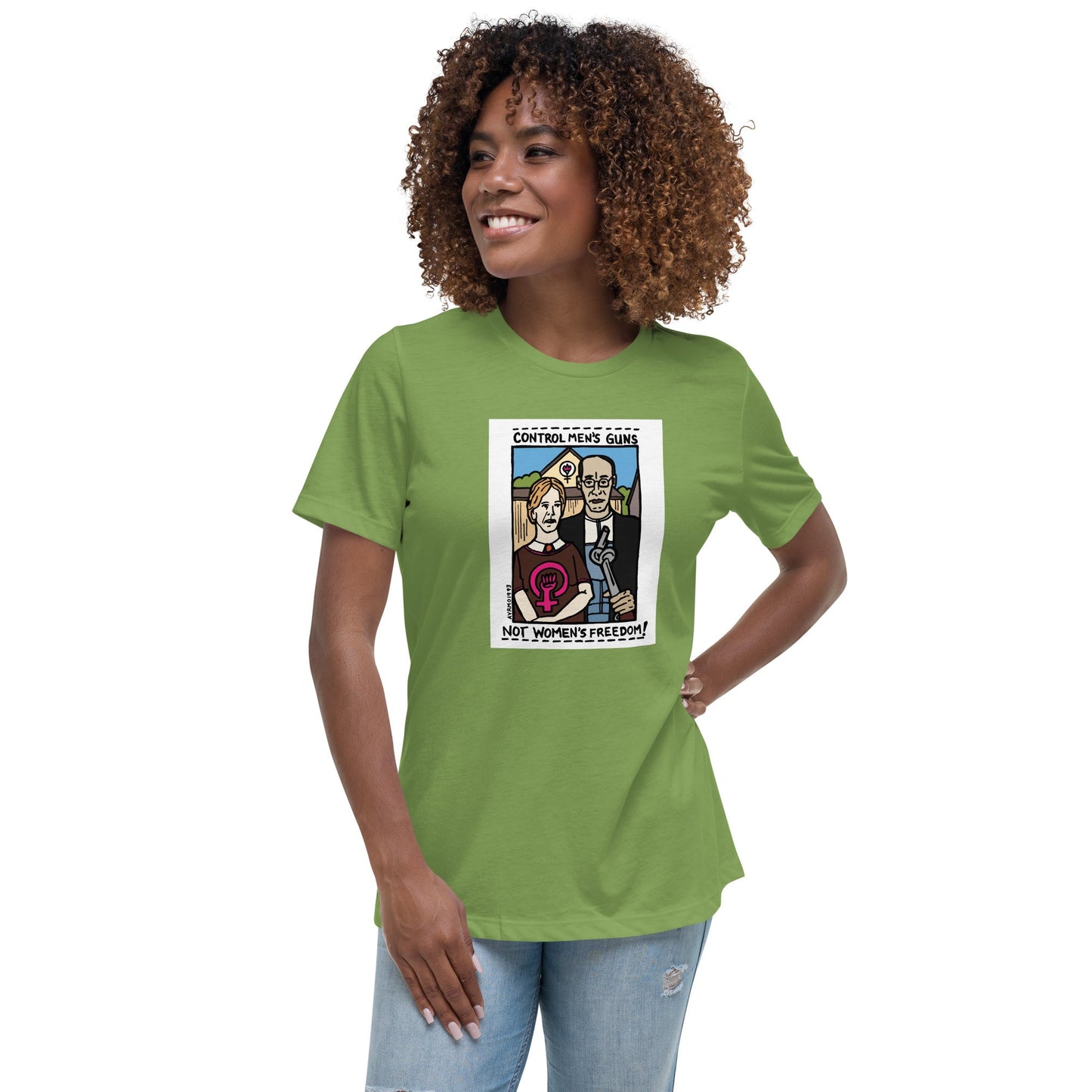 "Men's Guns, Women's Freedom" tshirt
