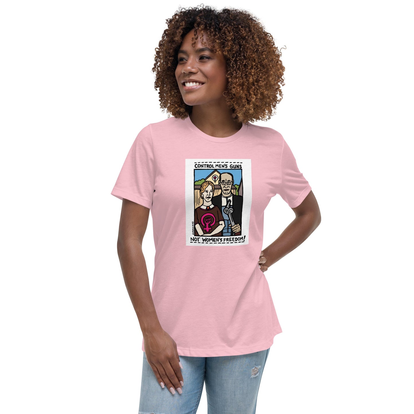 "Men's Guns, Women's Freedom" tshirt